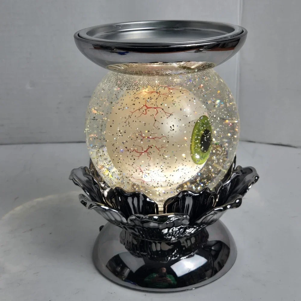 Bath & Body Works Halloween Spooky Eyeball Glitter LED Water Globe Candle Holder